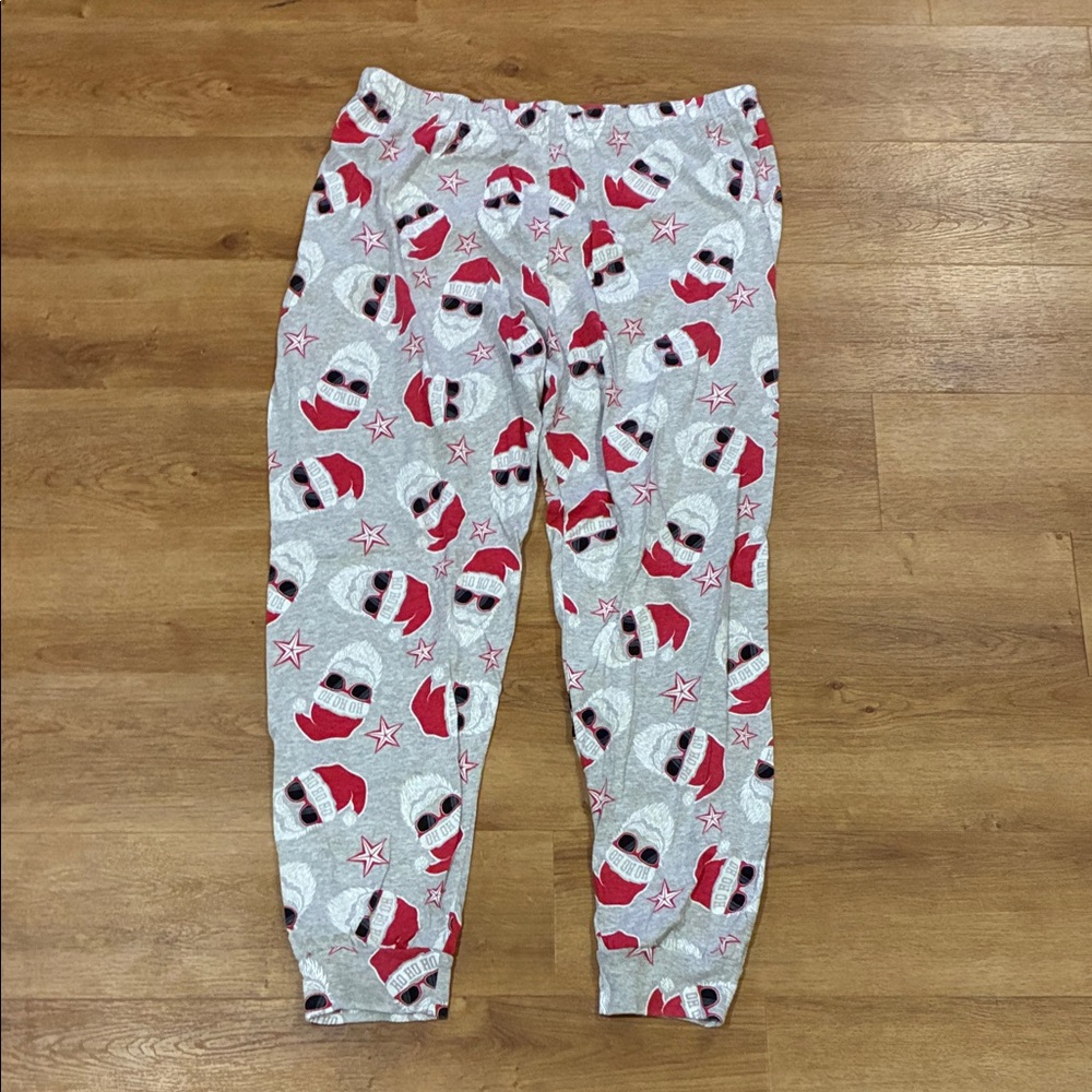 Place Gray Cool‎ sunglasses Santa Jogger style Pajama Pants